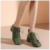 Fashion 2024 Fashionable Soft Leather Naked Boots for Women Autumn Winter Shoes Square Toe Rhinestone Ankle Boots British Black Green