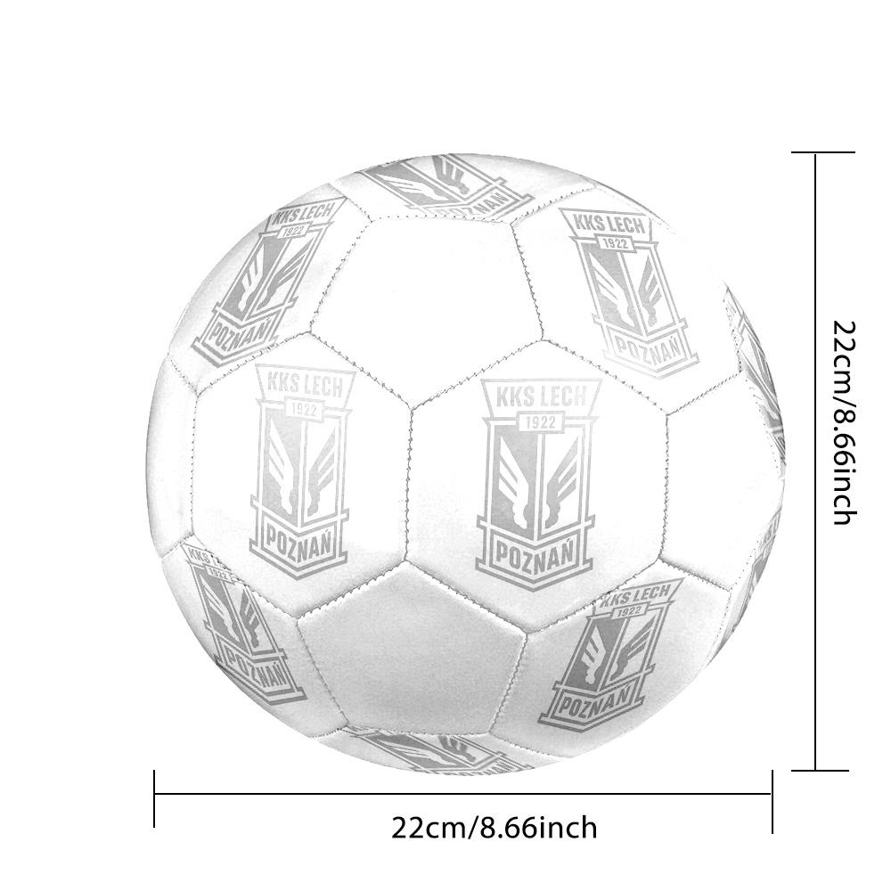 1PC Lech Poznań logo size 5 soccer ball PrahaIndoor Soccer Ball Colorful All Ages Machine Stitched PVC Competition Ready Durable High-Bounce