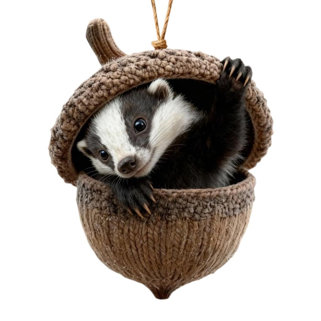 Лесные елочные украшения, Рождественские украшения, Милые елочные украшения в виде ленивца, Подарок для влюбленных.(2D)