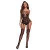 Плюс размер женское ажурное сексуальное женское белье слинг ремень боди костюм чулки сетчатая одежда плотные цельные боди