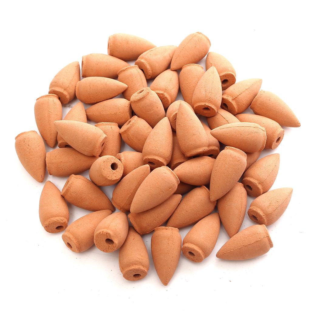 20pcs/pack Multiple Smell Colorful Natural Bullet Buddhism Backflow Incense Jasmine Smoke Hollow