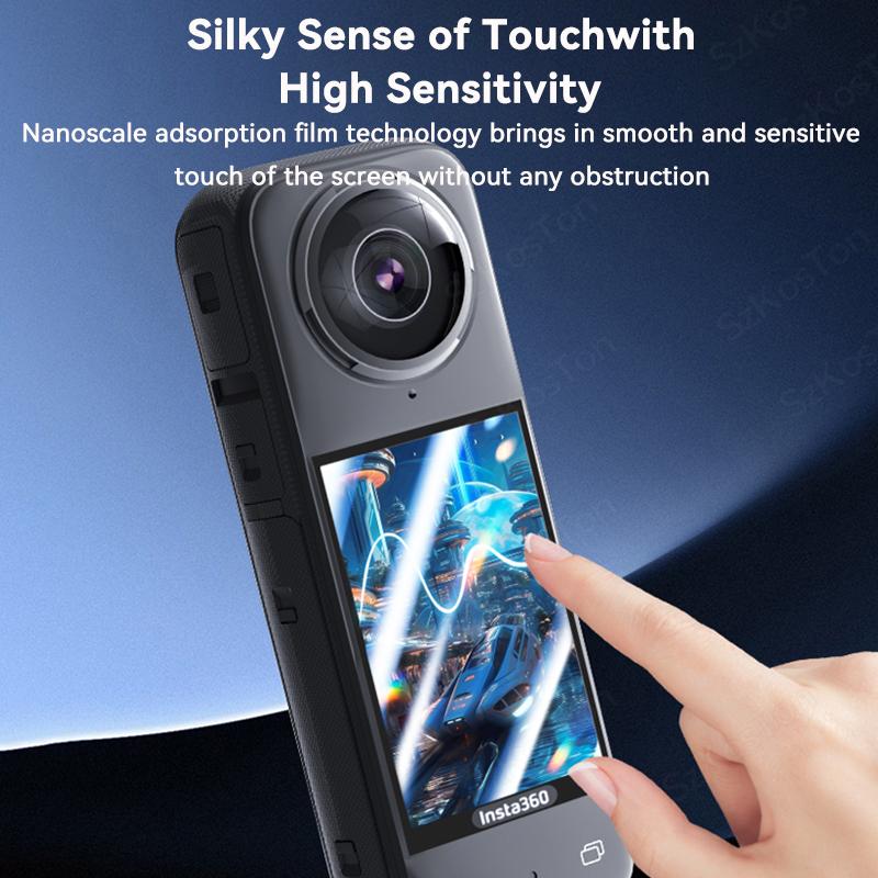 Защитные линзы для Insta360 X4 + сумка для хранения + защитная пленка для экрана для Insta 360 X4 Защитная линза для камеры с защитой от царапин
