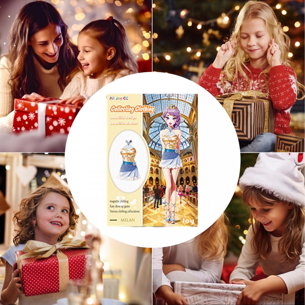 Магнитные куклы-одевалки Магнитные бумажные куклы Магнитная одежда принцессы Пазлы Игры Дети Ролевые игры Набор Магнитные наклейки на холодильник Куклы