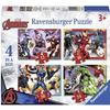 Casse-tête - Ravensburger - Marvel Avengers - 4 Puzzles - 12, 16, 20 Et 24 Pièces - Mixte