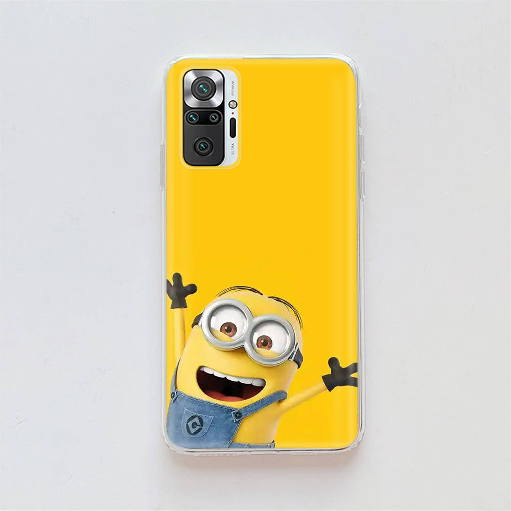 Прозрачный чехол для Samsung A04 A14 A23 A34 A54 M23 M33 M52 M53 Realme Narzo 50 50I 50a Prime C35 C55 C30S 10 9 Pro M-77 Миньоны мультфильм