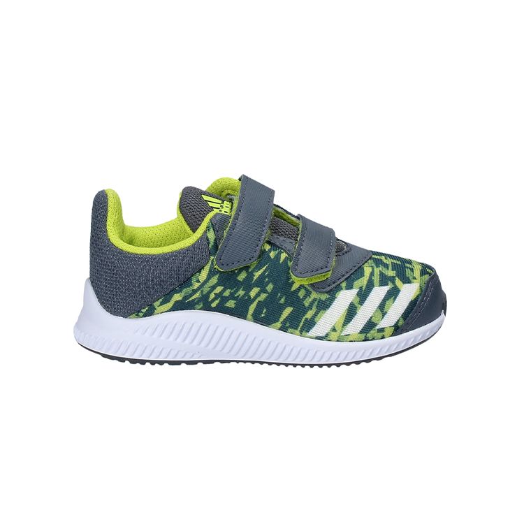 adidas Fortarun Удобные Прочные Низкие Обувь для Ходьбы Детская Обувь Серый Зеленый BY8980