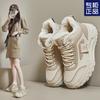 High-top Large Cotton Shoes Women's New Winter Velvet Casual Sports Dad Shoes Thickened Warm Snow Boots