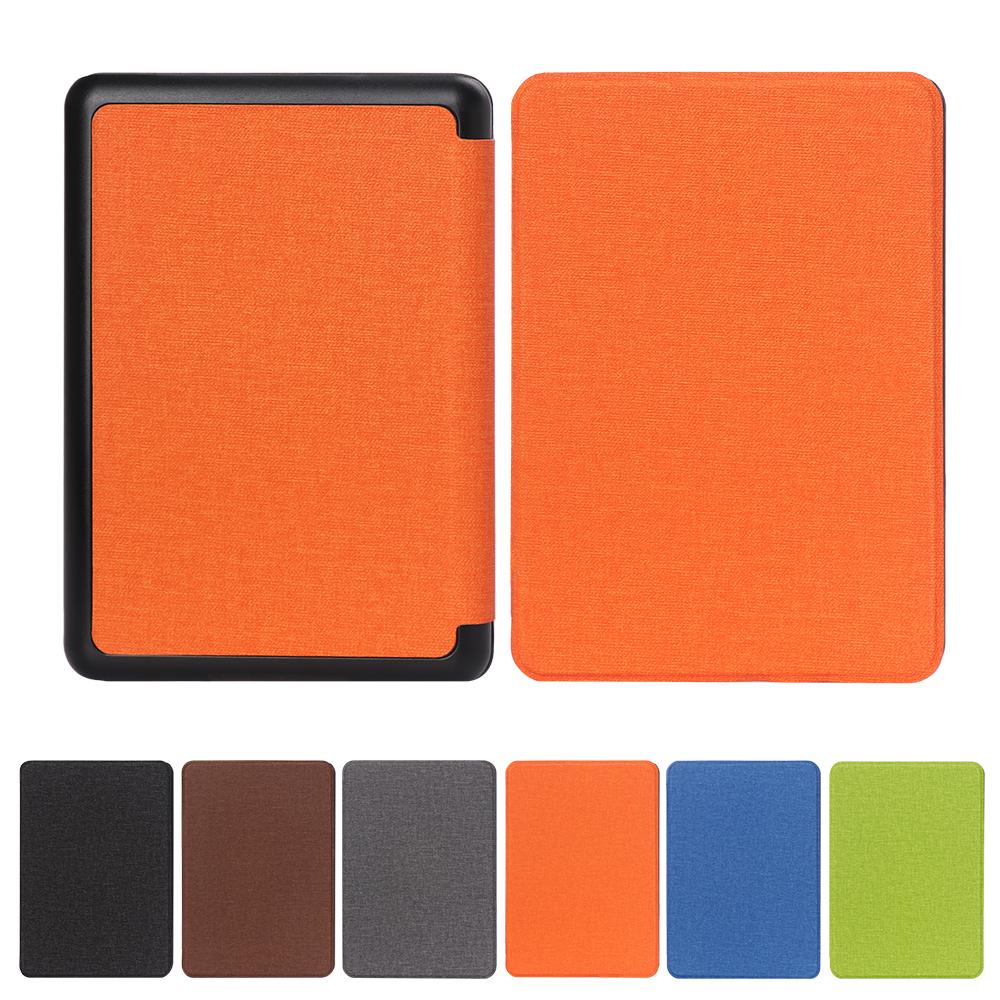 Fashion Fabric Texture Auto Wake/Sleep Smart Case PU Leather Protective Shell Magnetic Cover