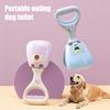 Portable Dog Pooper Scooper with Bag Ergonomic Handle Small Medium Large Dog Cat Poop Picker Walking Pet Poo Picker Catcher Clamp