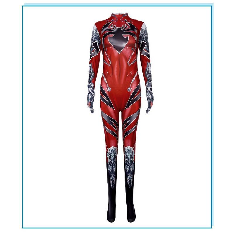 Blood Widow Cosplay Costume Cartoon Jumpsuits Halloween Party Stage Performance