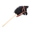 Plush Horse Riding Stick for Kids Balance Development Sturdy Wooden Pole Soft Plush Horse Head