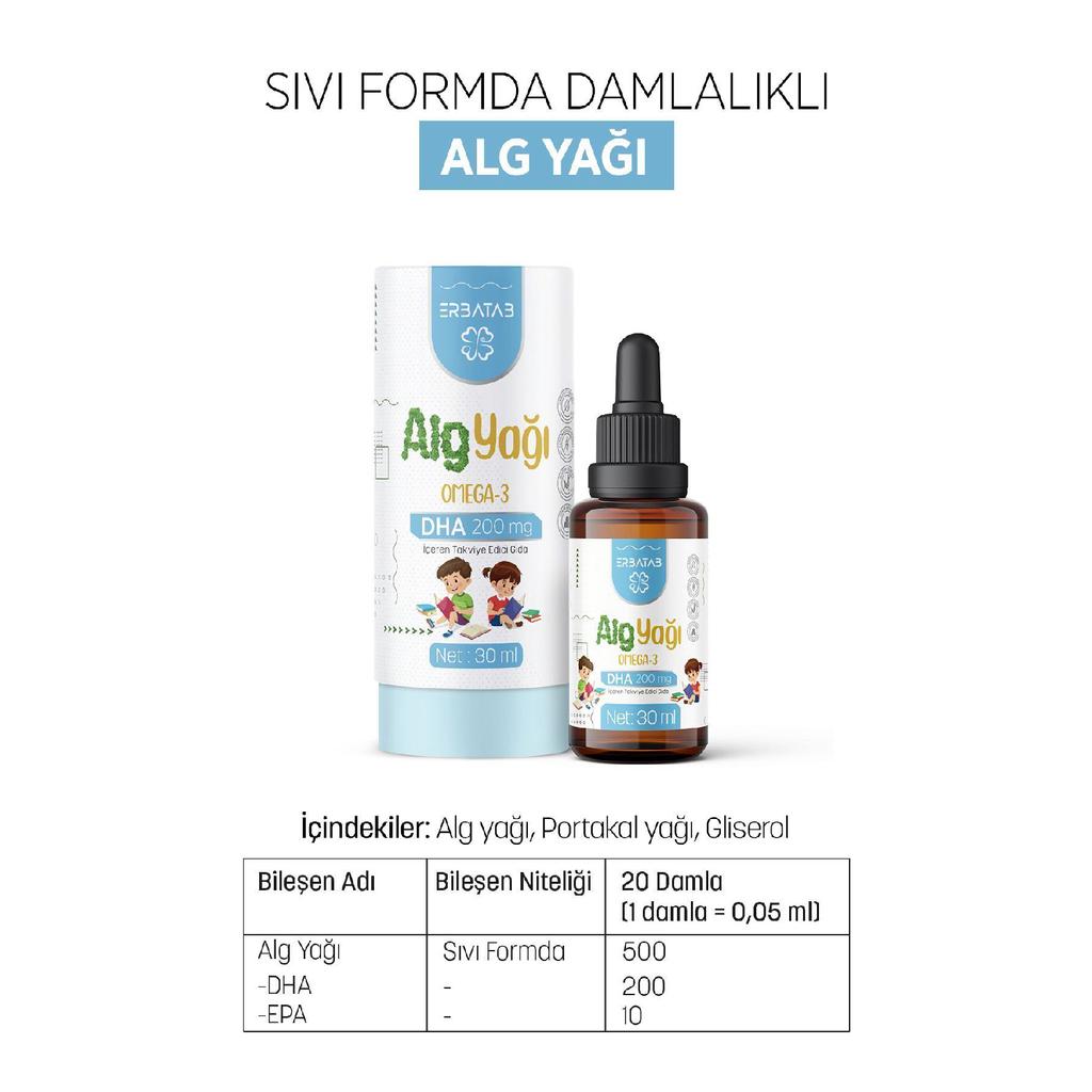 Algae Oil Omega 3 30 Ml