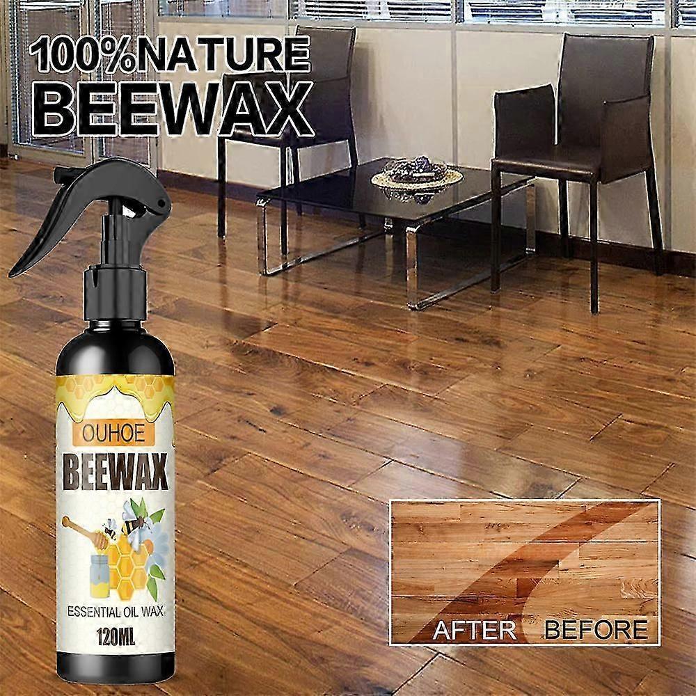 3pcs Natural Micro-Molecularized Beeswax Spray, Furniture Polish Cleaner 120ML