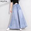 Женские весенне-осенние облегающие женские джинсы с высокой талией, повседневные джинсовые брюки, расклешенные брюки большого размера, уличная одежда, укороченные брюки больших размеров