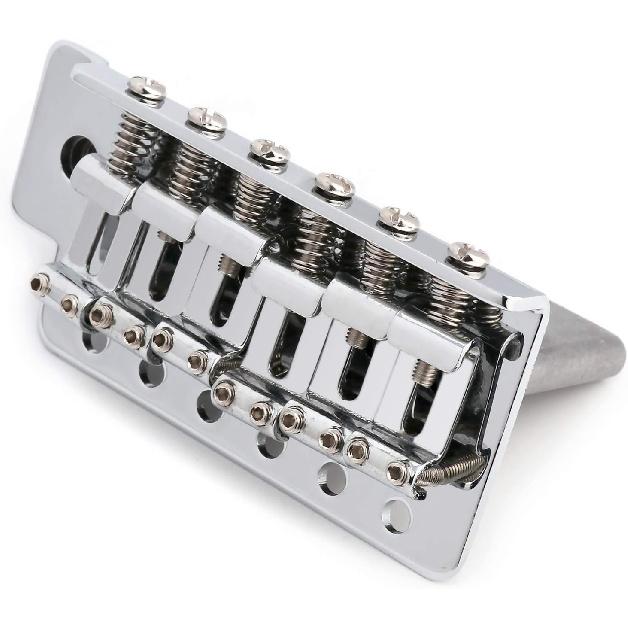 Металлор 6-струнный гитарный тремоло-бридж с рычагом для электрогитары в стиле Fender Strat Squier Хромированный.
