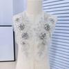 Мода Кружево Цветочная Аппликация Цветочный Дизайн Аппликация для Одежды Аппликация со Стразами Пришивные Нашивки