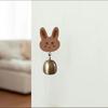 Деревянный дверной колокольчик в японском стиле, мультяшный самоклеящийся колокольчик ветра в форме кролика/кошки, подвесной колокольчик для лавки, подвесной декоративный