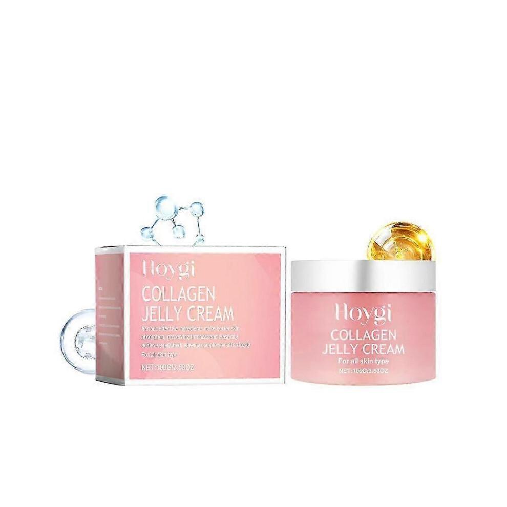 Collagen Jelly Cream Anti-Ageing Face Care Moisturiser, Collagen Cream for Face, Strengthens the Skin Barrier and Moisturises Pores
