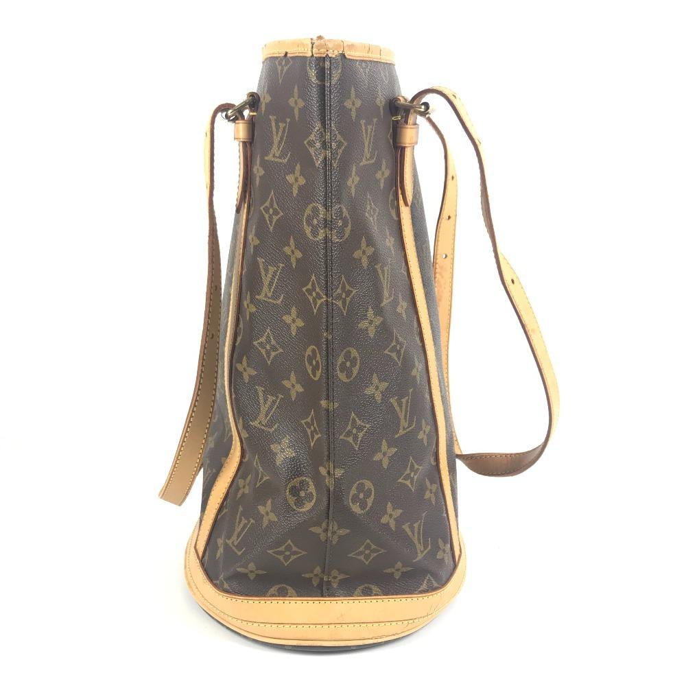 Louis Vuitton M42236 Сумка-ведро Monogram GM Сумка-тоут Сумка через плечо Коричневый