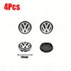 Valve Stems Caps 4pcs 56/65mm Volkswagen Car Wheel Center Cover Hub Cap For VW Golf Tiguan T-Roc Polo Passat ID.4 T-Cross ID.3 T