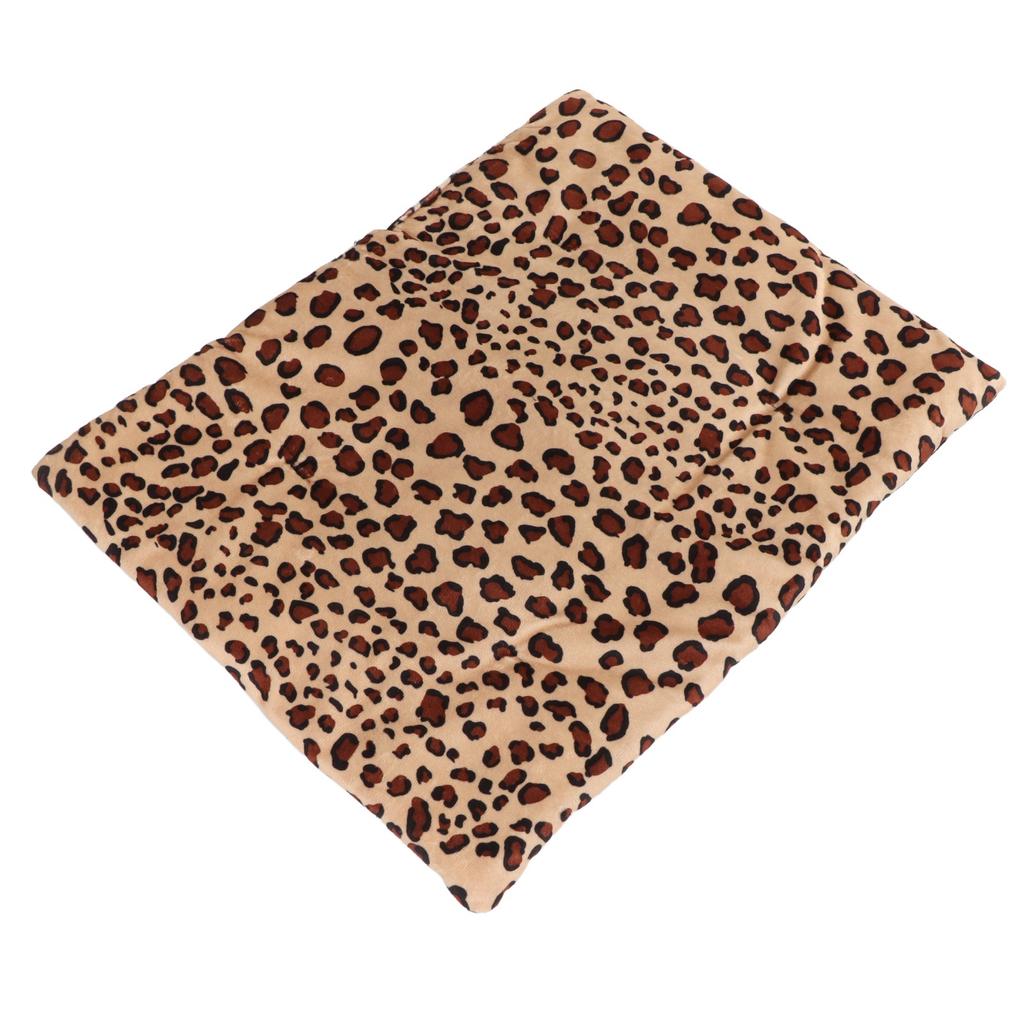 Грелка Моющаяся Складная 3 Регулируемых Температур USB Зарядка Грелка для Питомцев для Кошки Собаки Леопардовый Принт