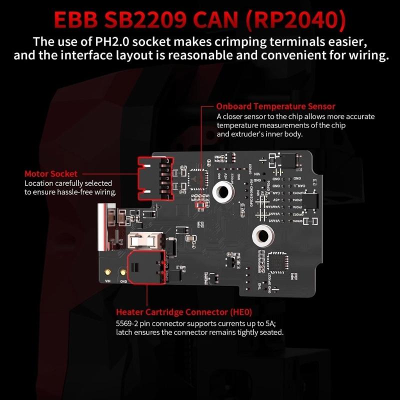 ЭББ SB2209 (РП2040) CAN-плата для 3D-принтера StealthBurner Hotend Klipper Canbus Extruder HeadTool Max31865 Adapte