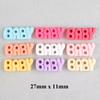 Hot Sale Baby I Love You Logo Letter Flat Back Resin Cabochon Valentine's Day Holiday Decorative Souvenir Artificial Style