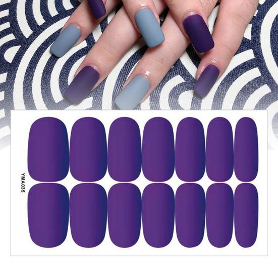 Nail Sticker Self-Adhesive DIY Ultra Thin High Saturation Full Wraps Polish Strips Art Decals for Female