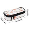 Pen Case 300D Polyester High Capacity Easy Open Zipper with Mesh Divider Pen Holders and Large Main Compartment for Everyday Study
