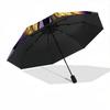 1PC Butterfly Stained Art Automatic Open/close, All-Season Portable Folding Umbrella for Women & Men yy250919183