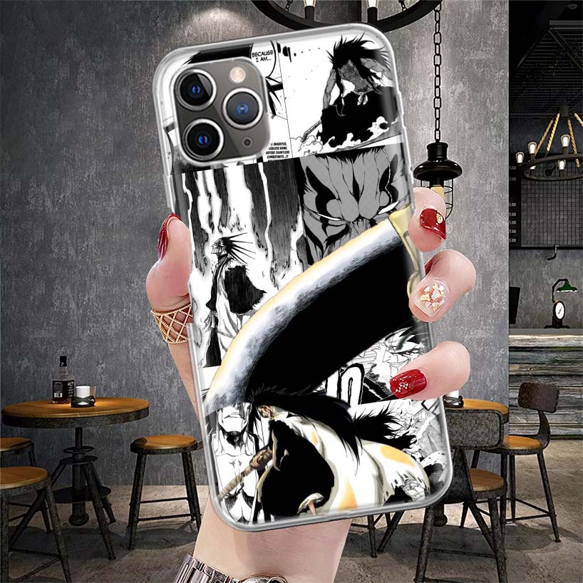 Zaraki Kenpachi Bleach Soft Phone Case For IPhone 11 17 Air 16E 16 Pro Max 15 + 14 Plus 13 Mini 12 Apple 7 SE 8 Fundas Coque 11