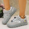Fashion 2025 Women Lace-Up Casual Sneakers Comfortable Outdoor Sports Shoes Women Anti-slip Walking Shoes Plus Size Zapatos De Mujer