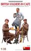 MiniArt Scale British Soldier In a Cafe Plastic Model Kit MA35392 1/35 (3 Figures)