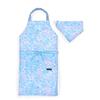 COLORFUL CANDY STYLE Apron & Cooking Item Set (Water-Repellent, No-Iron Apron, Knife, Peeler, Cutting Board, Triangle Scarf, Sizes 130-160cm, Cute Gir