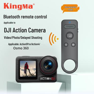 Bluetooth-пульт для экшн-камер DJI: Совместим с Action 5 Pro/4/360 для фото- и видеосъемки.
