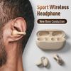 Беспроводные наушники-клипсы с костной проводимостью Fones Bluetooth 5.3 Ear Clip On Earring Sports Earphones Earbud Hooks with Mic