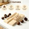 Stainless Steel Chestnut Cutter Tool Wooden Handle Chestnut Opener Cross Cut Chestnut Peeler Kitchen Nut Cracker Gadget7