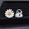 Flower Brooch Women Sparkling Rhinestones Chrysanthemum Shape Lapel Pin Sophisticated