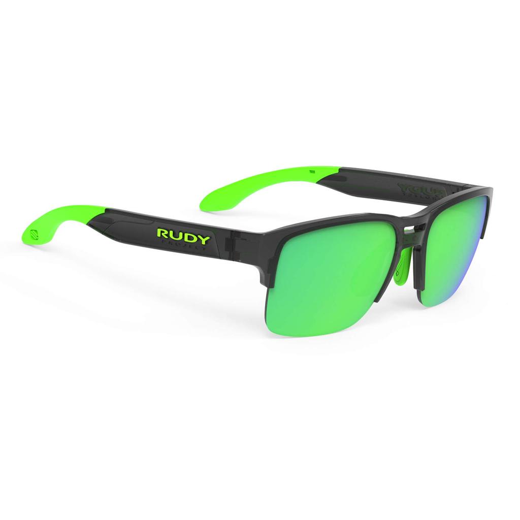 Солнцезащитные очки RUDYPROJECT в полуободковой оправе SPINAIR 58 Crystal Graphite 3FX HDR Multi Laser Green Lens Frame/Polar SP586195-0000