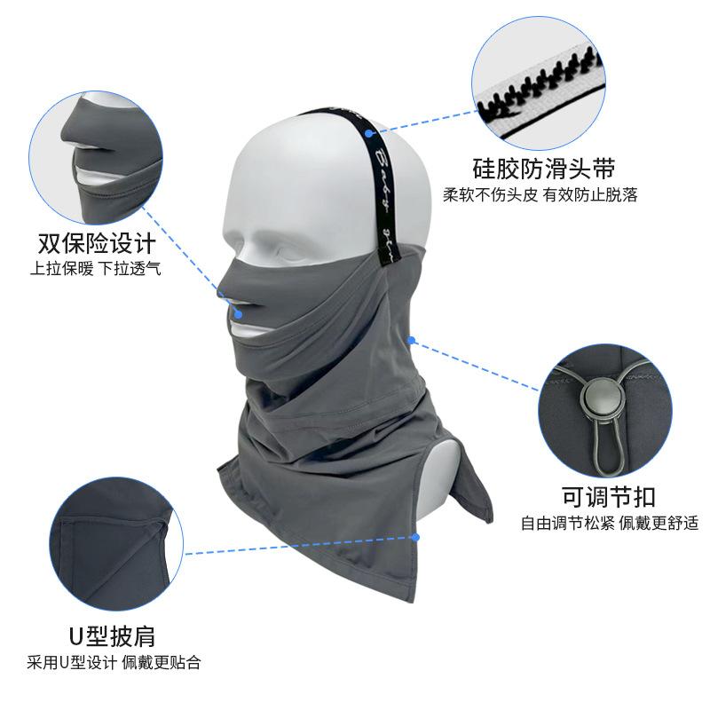 Outdoor warm and full face protection special integrated thin windproof and cold proof equipment