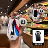 BAGA7 2025 New ABS Racing style Car LED Display Key Case Cover For BMW 5 7 Series X3 X4 X5 X7 G30 G31 G11 G12 G01 GT G32 i8 Shell Acce