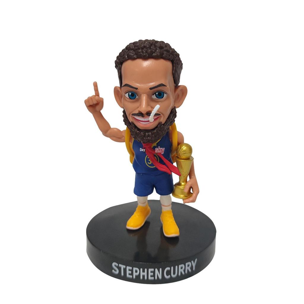NBA Star Figures: LeBron, Harden, Curry & Thompson Basketball Models - Cute Collectible Ornaments