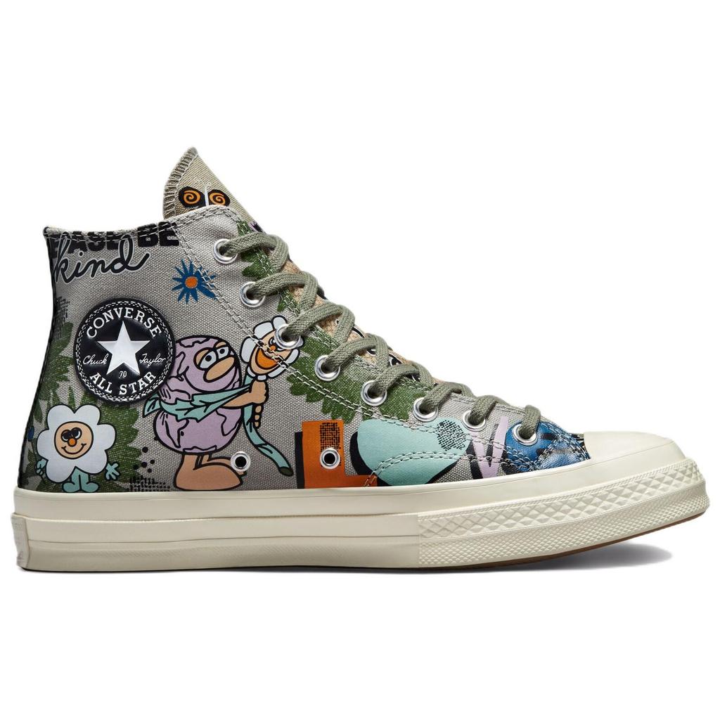 Converse Кроссовки унисекс Chuck 70 High Floral Green Slate-Sage Multi 172935C