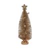 Sapin De Noël - Champagne - 23 X 14,5 X 46 Cm - Étoile Incluse - Décoration Intérieure