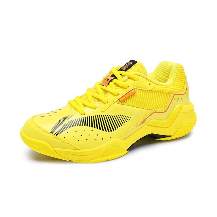 Li Ning Thunder Тренировочные Бадминтонные Кроссовки с Амортизацией и Дышащей Поверхностью Низкие Унисекс Ярко-желтые AYTV005-3