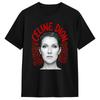 Celine Dion Classic Song Pattern Tshirt for Unisex and Women Pure Cotton Casual Tshirt for Music Fans Street Wear Top