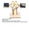 1 Set DIY Solar Artificial Satellite Model Kit Educational Handmade Wooden Puzzle Satellite Model Kids Science Exploration Projects STEM Toy Space