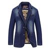 New Spring Casual Denim Suit Men's Slim Casual Single Suit Men's Jacket