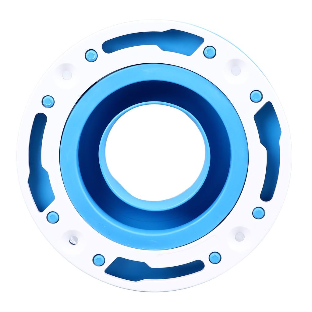 Toilet Flange Repair Kit Blue Durable Silicone ABS Easy Installation Toilet Flange Replacement Kit