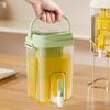 Large Capacity 2L Ice Bucket Water Jug With Filter Tap Durable PET Pitcher Summer Cold Brew Beverage Container For Refrigerator Kitchen Home